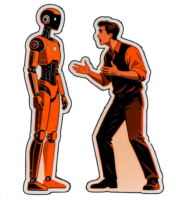 Pria berlatih public speaking dengan AI Interviewer dari ArguAi